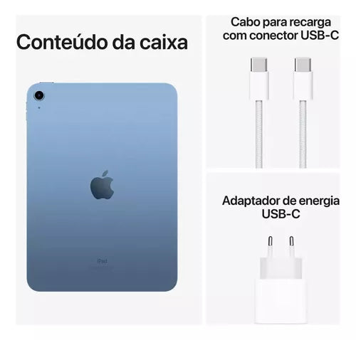 Apple iPad 10 Geração  64gb Azul 8gb RAM 10.9 "