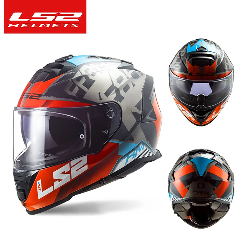 Capacete de motocicleta original LS2 FF800 ls2 STORM full face capacetes kaciga casco moto capacete com sistema antiembaçante