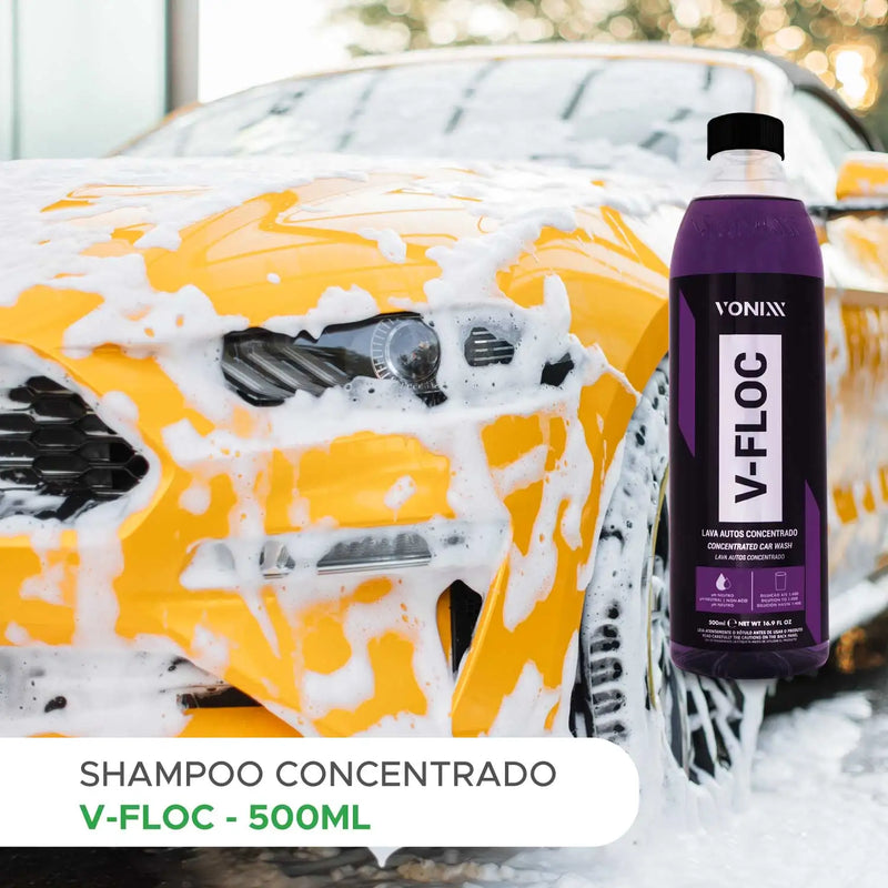 Shampoo Concentrado Automotivo Neutro V-floc 500ml Vonixx