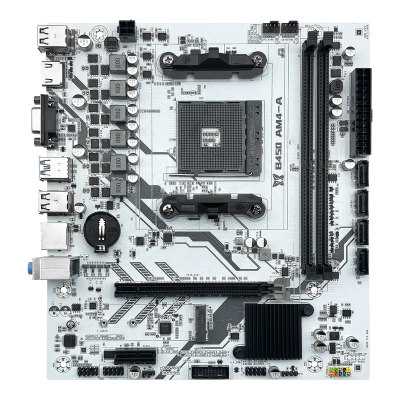 Placa-mãe MACHINIST B450 Processador AMD Dual-channel DDR4 Memória AM4 Placa-mãe M.2 NVME (Suporta CPU Ryzen 5500 5600 5600G)