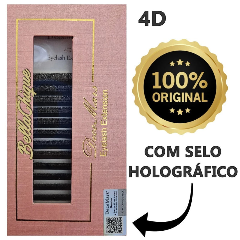 Cílios Decemars W 4D Extensão De Cílios Alongamento Novidade Volume Híbrido Maquiagem